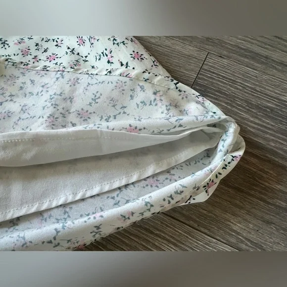 limjia shop coquette floral ruched puff sleeve cinched mini dress Size Large - Picture 11 of 16